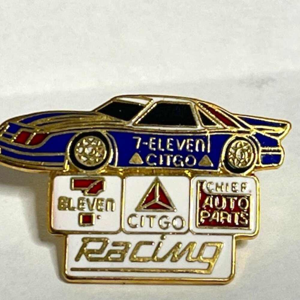 VTG 7 Eleven Citgo Racecar Sponsorship Chiefs Auto Part Lapel Promo Hat Vest Pin